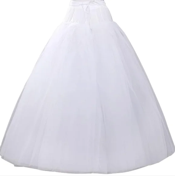 Hoopless Petticoats Crinoline A-line Slips Underskirt Floor Length - Picture 1 of 3